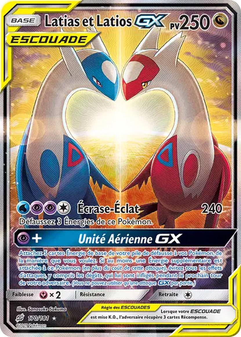 Carte Pokémon Latias et Latios GX